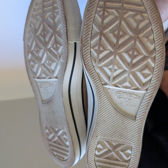 Great cond. Converse Chuck Taylor All Star Mono Suede high-tops tan Women size 7 - Picture 12 of 12